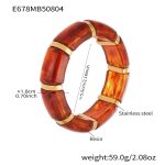 color: E678-Amber Color Bangle Diameter 55mm