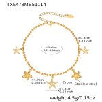 color: TXE478-Gold Bracelet 16+5cm