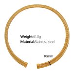 color: 10mm Width XL45 Gold