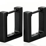 color: Flat Square Shape Black 1 PC MS-118