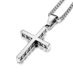 color: Cross + Stainless Steel Chain