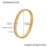 color: Z454-Gold Zircon Bangle