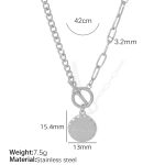 color: XL12 Silver Necklace