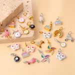 Exquisite Ice Cream Devil Eye Car Pendant Stainless Steel DIY New Accessories Cute Accessories