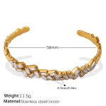 color: SZ317WEG White Zircon Bangle