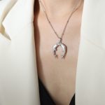 color: P1719-Steel Color Necklace -40+5cm