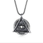 color: Eye Triangle + Stainless Steel Chain