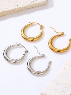 Earrings High-Grade Earrings Female Geometric Ornament Accessories Cold Earrings Female Simple
