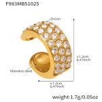 color: F983-Gold Ear Clip -Single