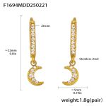 color: F1694-Gold Earrings