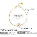 color: TXE582-Gold Bracelet 17.5+5cm