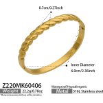 color: Z220-Gold Bangle