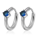 color: MS-762 Steel Color Round Blue Rhinestone