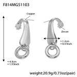color: F814-Steel Color Earrings