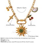 color: XL694G1 Gold Necklace