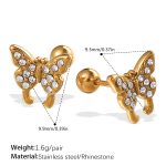 color: EH1029WEG Gold Piercing Stud Earrings