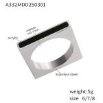color: A332-Steel Color Ring / size: US 6