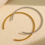 Personalized Opening Twist Bracelet Stainless Steel New Cold Jewelry