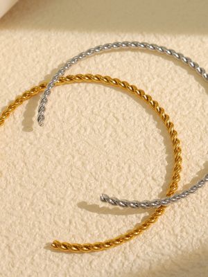 Personalized Opening Twist Bracelet Stainless Steel New Cold Jewelry