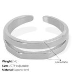 color: JZ51S Silver Ring 7#