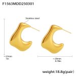 color: F1563-Gold Earrings