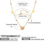 color: TXP586-Gold Necklace 42+5cm