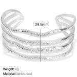 color: SZ132 Silver Bangle
