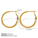 color: EH642 Small Gold Earrings