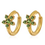 color: MS-783 Gold Small Green Rhinestone