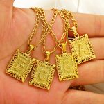 Letter Hollow Stainless Steel Necklace Female 18K Gold Plating Non-Fading High-Grade Pendant
