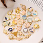 Fantasy Star Moon Element Ornaments Sun Moon Geometric Modeling DIY Ornament Accessories