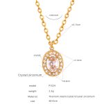 color: P1524-Oval Clear Crystal Zircon