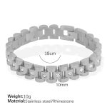 color: SL39 Silver 18cm Bracelet