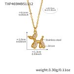 color: TXP469-Gold Necklace 41+5cm