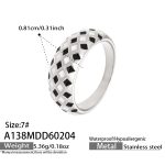 color: A138-Steel Color Ring / size: US 6