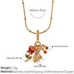 color: PJ866G-XL567G1.3MM Snake Bone Clip Ball Chain