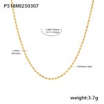 color: P518-Gold Seed Bead Chain