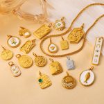 Love Xingyue Multi-Element Jeweled Pendant Stainless Steel Light Luxury DIY Bracelet Necklace Accessories