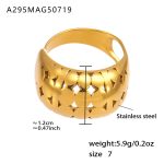 color: A295-Gold Ring / size: US 7