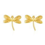 color: Dragonfly Stud Earrings Gold