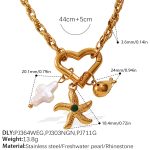 color: XL489G1 Gold Necklace