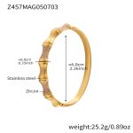 color: Z457-Gold Pink Zircon Bangle