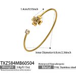 color: TXZ584-Gold Bangle