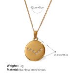 color: XL444WEG2 Pisces Gold Necklace