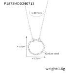 color: P1873-Steel Color Necklace