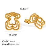 color: EH852G Gold Earrings