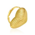color: -5 Stripes Heart Ring