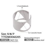 color: Y192-Steel Color Ring Size 6