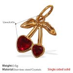 color: PJ334RDG Red Crystal Gold Pendant