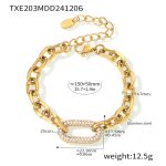 color: TXE203-Gold Zircon Bracelet